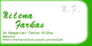 milena farkas business card